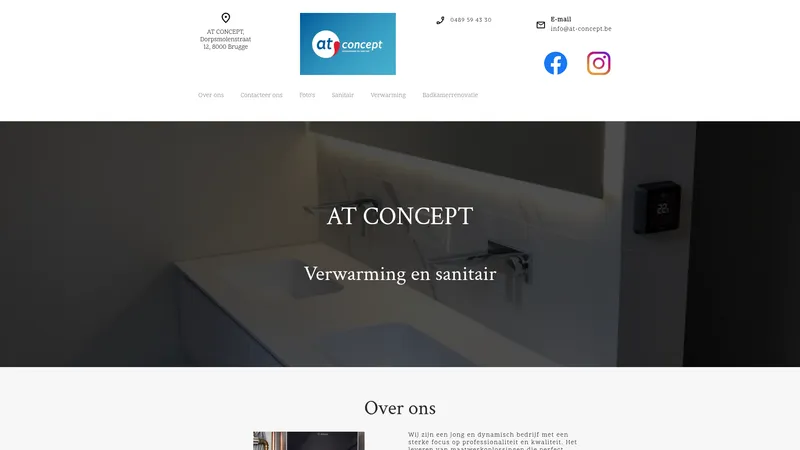 Website van AT Concept