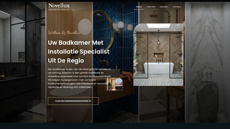 Website van Badkamer Met Installatie