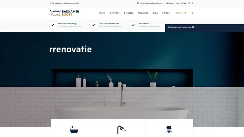 Website van Badkamerboost
