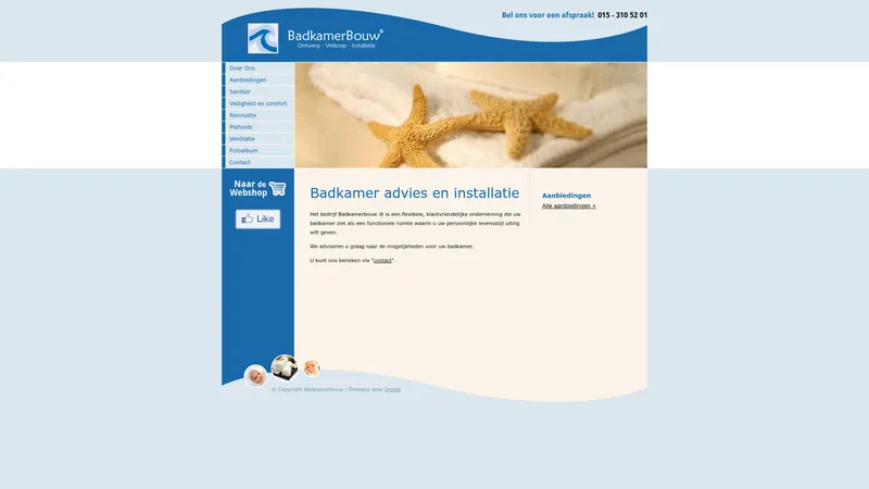 Website van Badkamerbouw