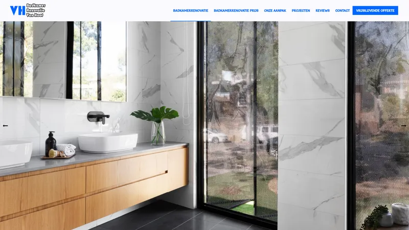Website van BADKAMERRENOVATIE VAN HOOF PHILIPPE ZOERSEL