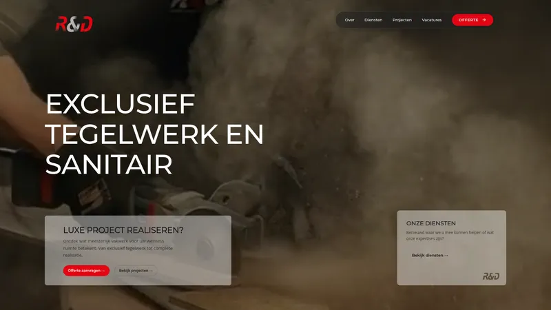 Website van Bouwgroep R&D