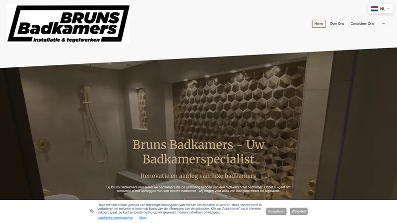 Website van Bruns Badkamers