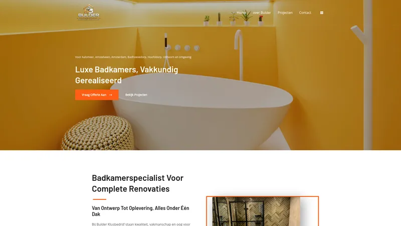 Website van Bulder klusbedrijf