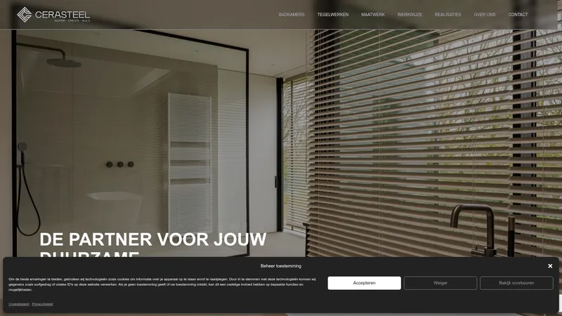 Website van CERASTEEL BV