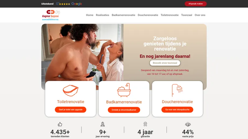 Website van Dagmar Buysse - Toonzaal Gent