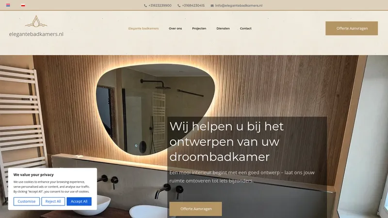 Website van EleganteBadkamers