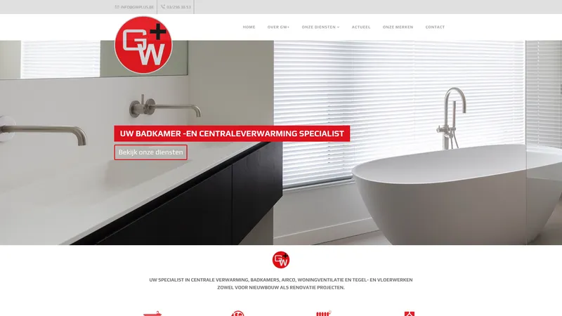 Website van GW+ - Enkel nog op afspraak!