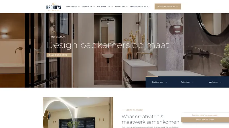 Website van Het Badhuys Realisatie