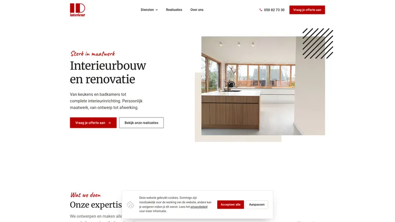 Website van ID Interieur bv
