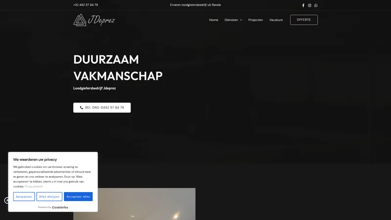 Website van JDeprez | Badkamerrenovatie Ravels
