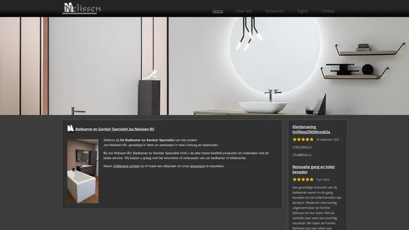 Website van Jos Nelissen BV