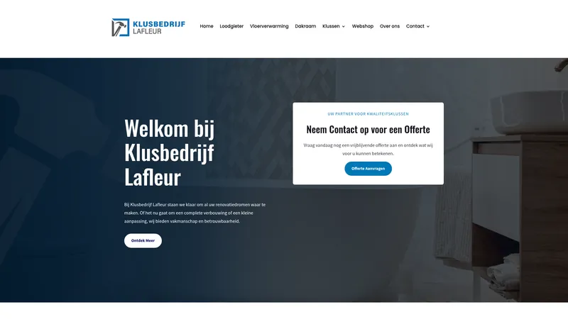Website van klusbedrijf lafleur