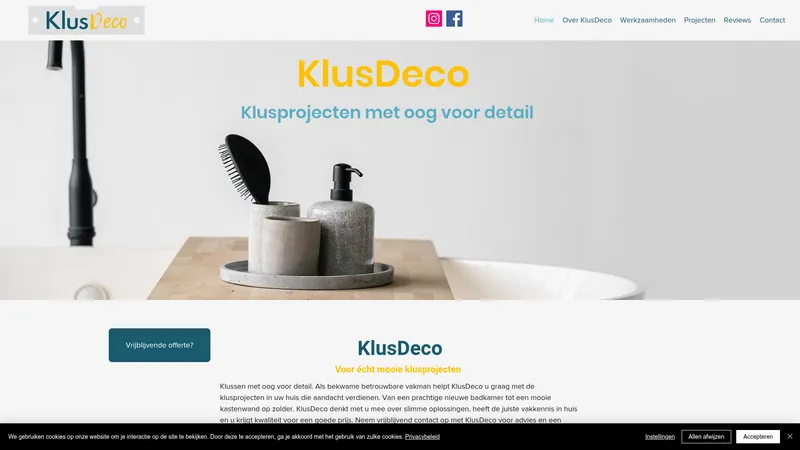 Website van KlusDeco