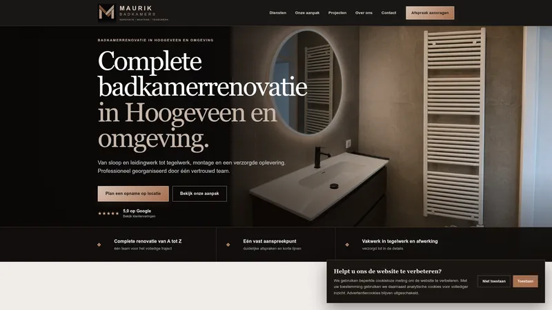 Website van Maurik Badkamers