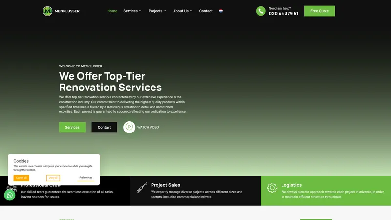 Website van Men Klusser