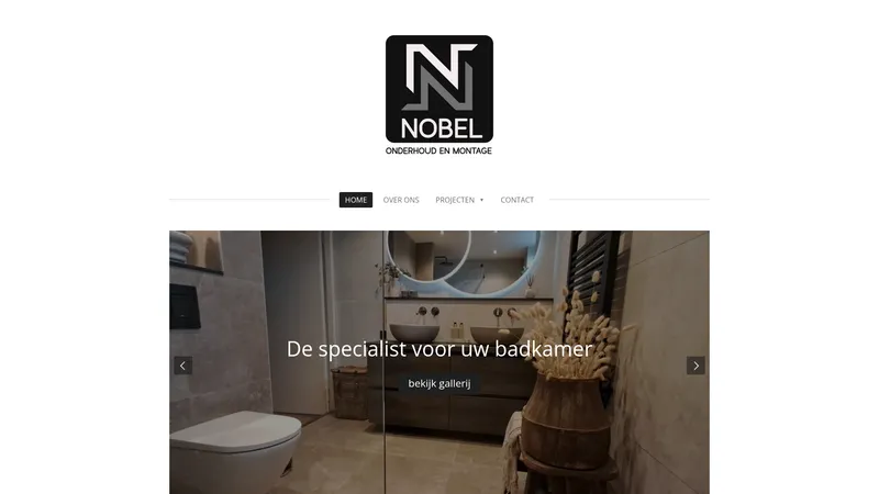 Website van onderhouds en montagebedrijf Nobel