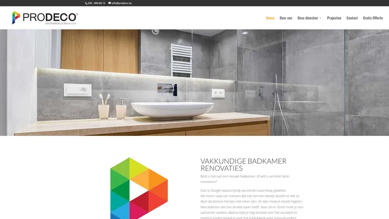Website van Prodeco