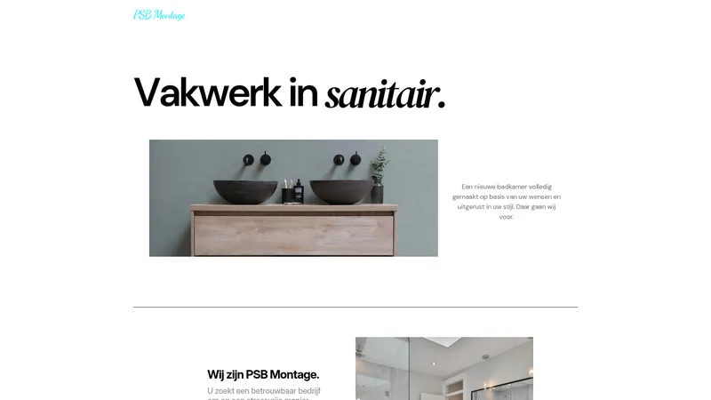 Website van PSB Montage