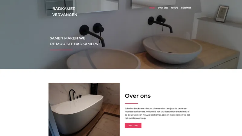 Website van Schellius Badkamer Installateur