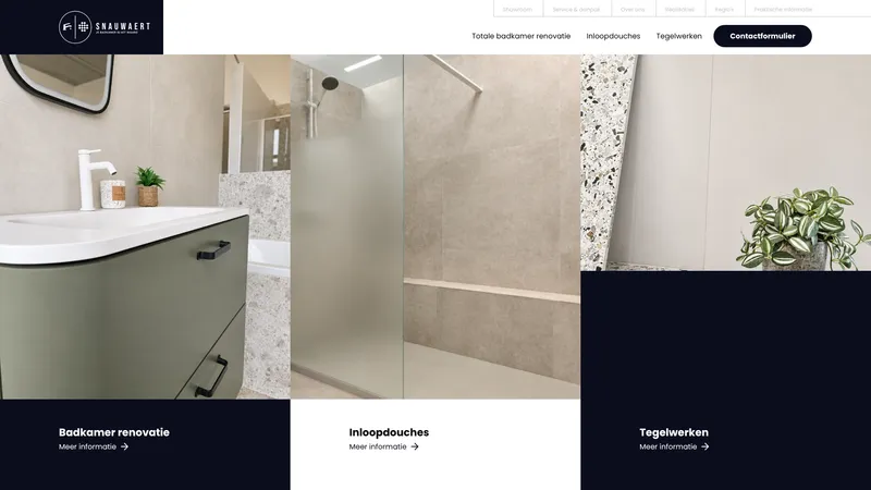 Website van Snauwaert badkamers