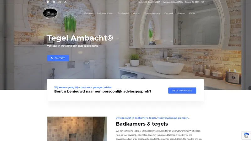 Website van Tegel Ambacht Hilversum