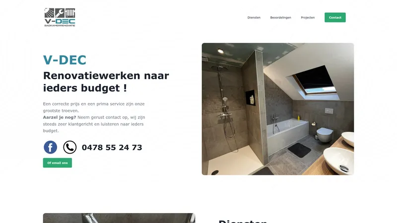 Website van V-DEC