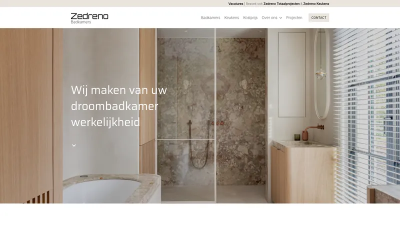 Website van Zedreno BV